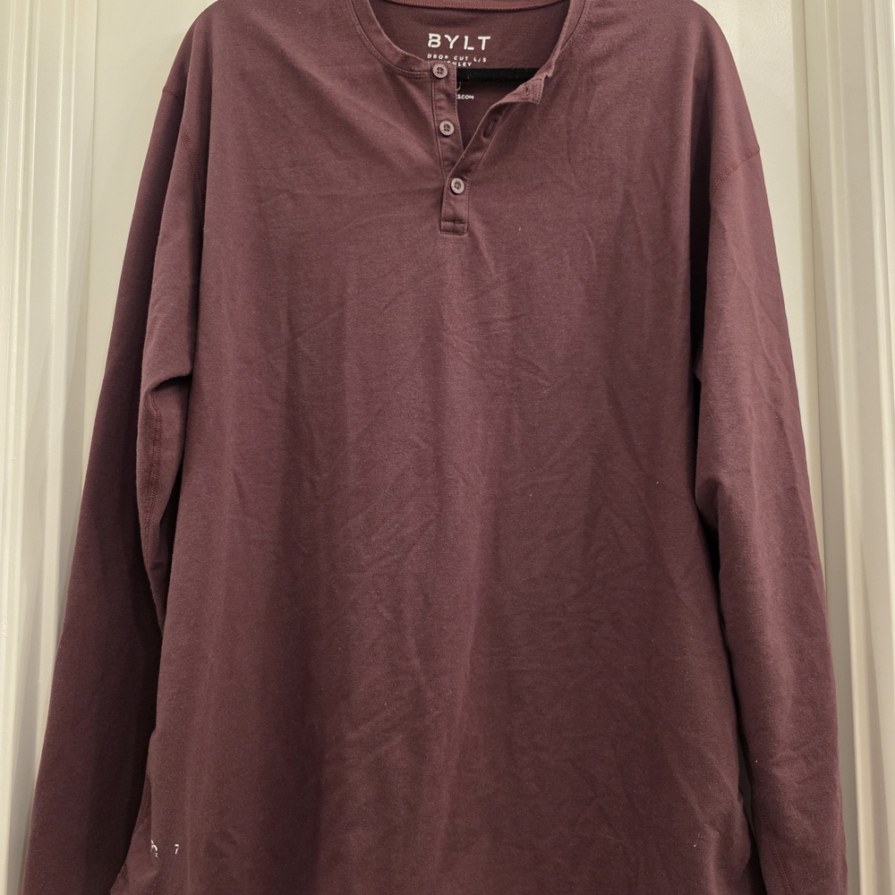 BYLT Basics Brown Long Sleeve Tee